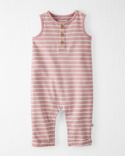 Baby Boy Striped Organic Cotton Jumpsuit
