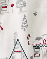 Baby Organic Cotton Sleep & Play Pajamas in Winter Village