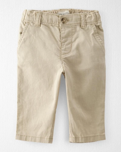 Baby Boy Linen Pants Made with Organic Cotton