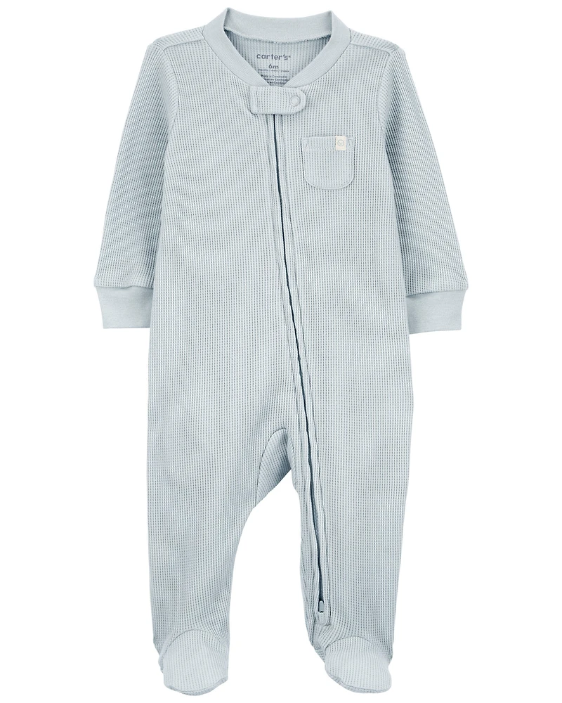 Baby -Pack Thermal Textured Sleep & Play Pajamas