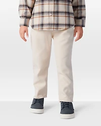 Toddler Boy  Tapered Twill Pants - Cream