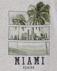 Kid Miami Graphic Tee - Grey
