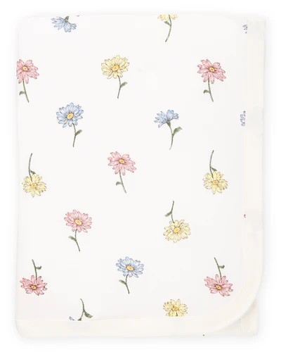 Baby Girl Floral PurelySoft Blanket - Ivory