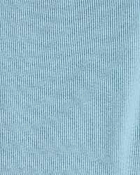 Girls Rib 100% Cotton Pull-On Stretch Leggings - Blue