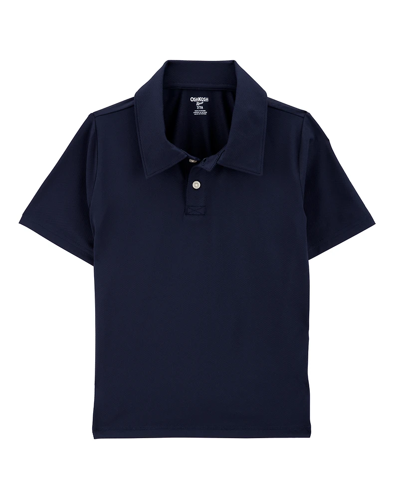 Kid Active Uniform Polo Shirt in Moisture Wicking BeCool™ Fabric - Navy