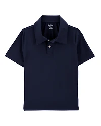 Kid Active Uniform Polo Shirt in Moisture Wicking BeCool™ Fabric - Navy