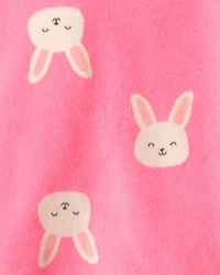 Toddler Girl Bunny DreamPlush Snug Fit 2-Piece Pajamas - Pink