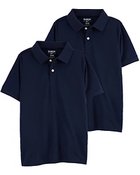 Kid -Pack Pique Cotton Uniform Polos