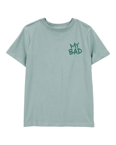 Kid My Bad Short-Sleeve Graphic Tee - Green