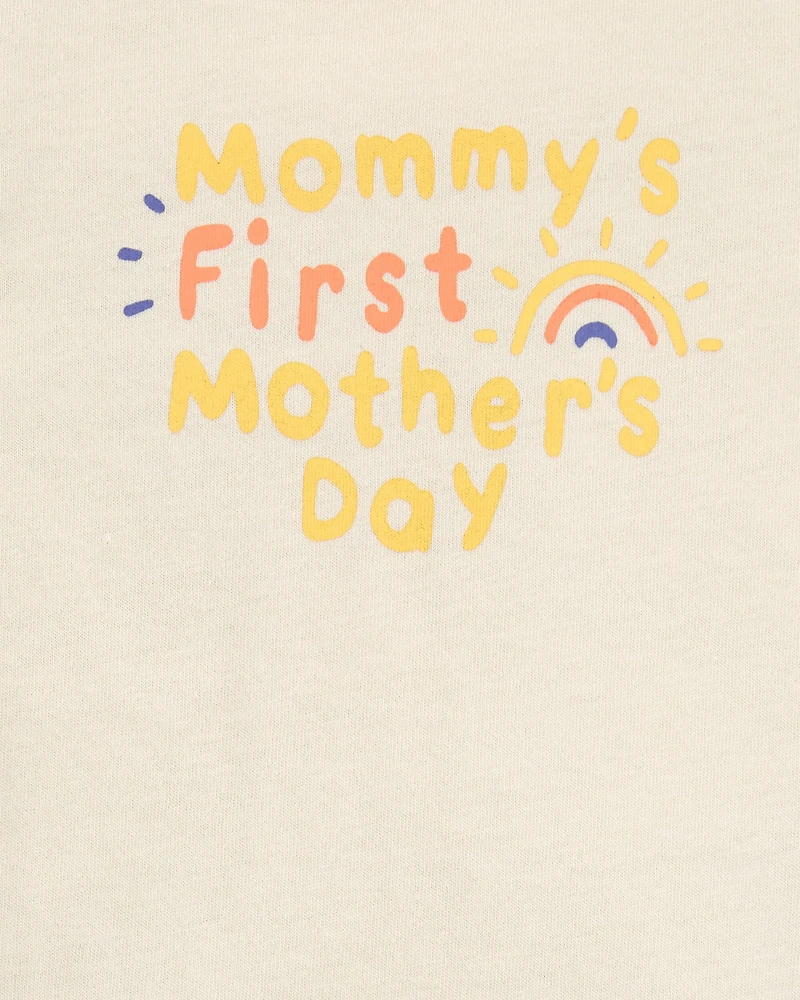 Baby Mother's Day Short-Sleeve Bodysuit - Ivory