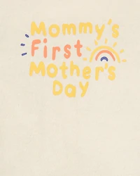 Baby Mother's Day Short-Sleeve Bodysuit - Ivory