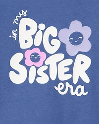 Girls Big Sister Short-Sleeve Graphic Tee - Blue