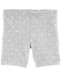 Toddler Girl Polka Dot Tumbling Shorts - Navy