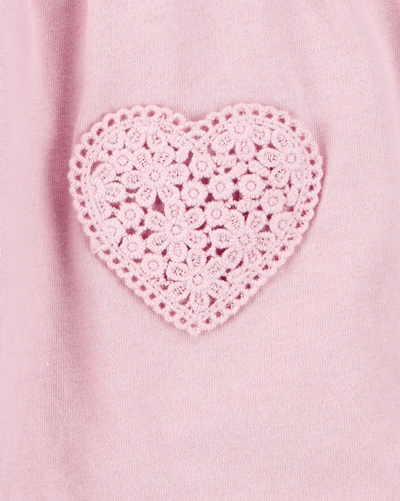Baby Girl Floral Flutter Sunsuit - Pink