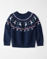 Toddler Fair Isle Organic Cotton Sweater