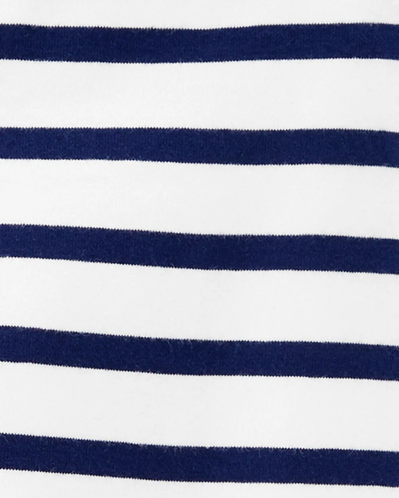 Toddler Cotton Striped Stretch Leggings