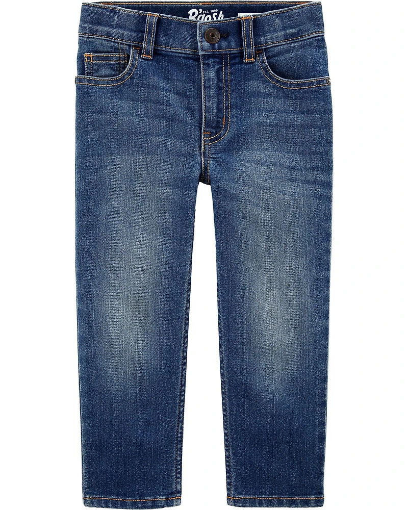 Baby Dark Blue Wash Straight-Leg Jeans