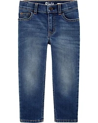 Baby Dark Blue Wash Straight-Leg Jeans