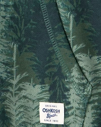Boys DayDream Fleece Tree Long-Sleeve Hoodie - Green