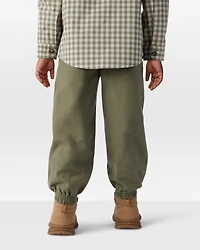 Toddler Boy  Herringbone Woven Pull-On Jogger - Green