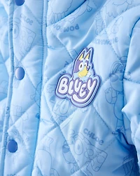 Toddler Boy Bluey™ Hooded Heavyweight Winter Jacket - Blue