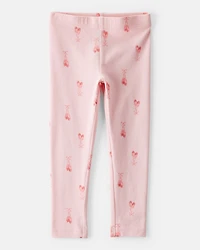 Toddler Girl 2-Piece Ballet Slippers Top & Ballerina Leggings Set - Pink