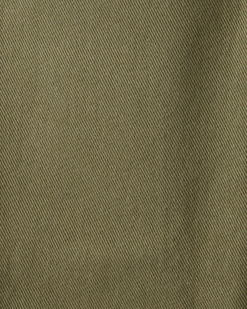Boys Cotton Fashion Cargo Pants - Green