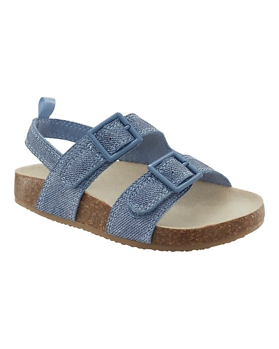Toddler Denim Sandals - Blue