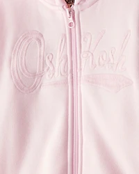 Toddler Girl Hooded Zip-Up Jacket - Pink