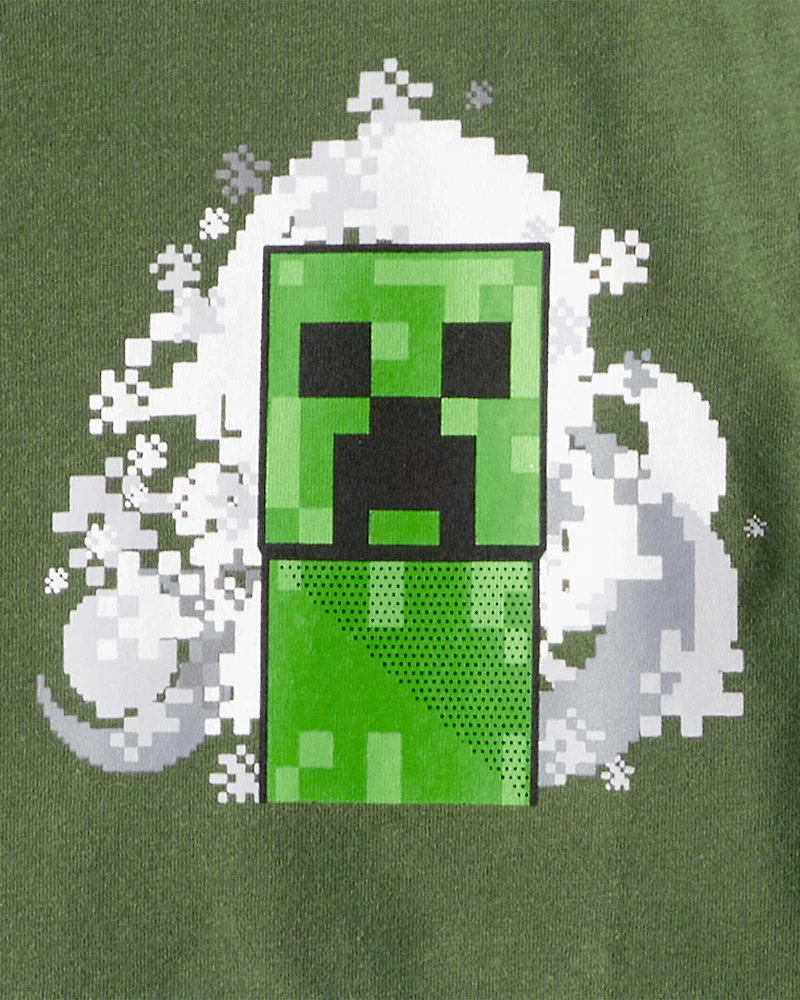 Boys 3-Pack Minecraft® Print Long-Sleeve Tops - Green/White