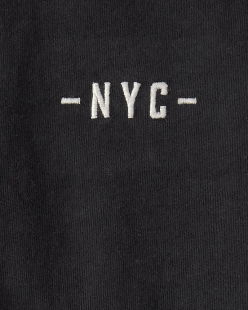 Boys NYC Cotton Short-Sleeve Tee - Black