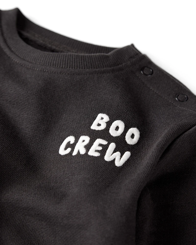 Baby Organic Cotton Boo Crew Bubble
