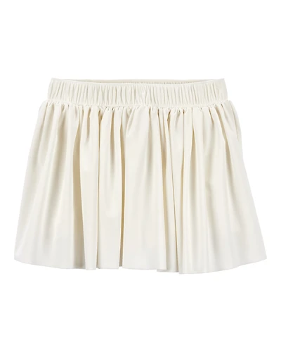 Kid Stretch Skort - White