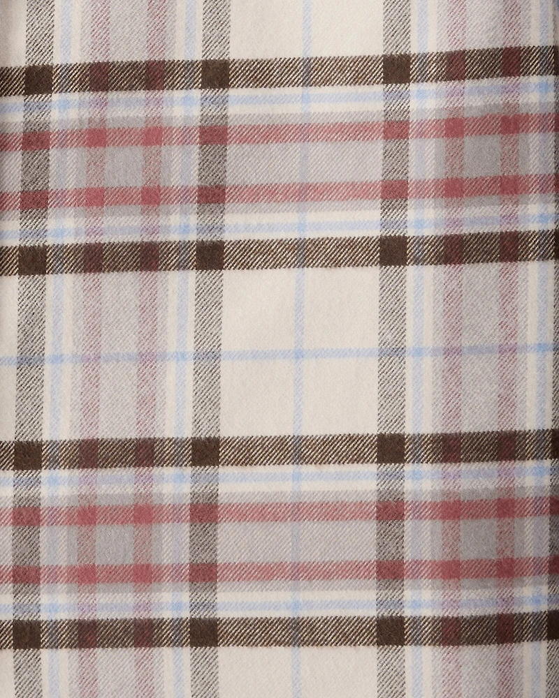 Boys Organic Cotton Button-Front Flannel