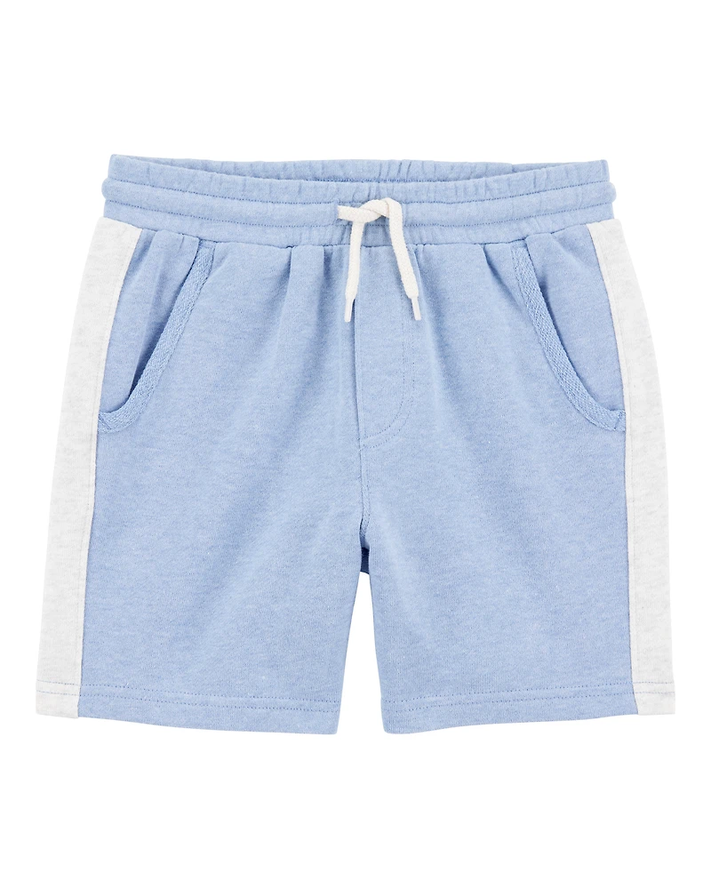 Kid Pull-On French Terry Shorts - Blue