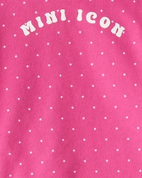 Baby Girl DayDream Fleece Mini Icon Pullover & Pant Set - Pink