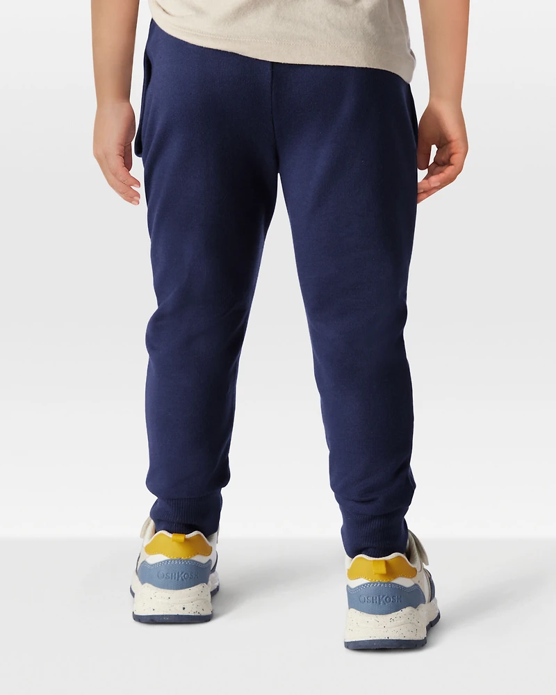 Toddler Boy Pull-On Drawstring Joggers - Blue