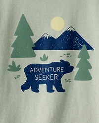 Toddler Boy Adventure Seeker Short-Sleeve Graphic Tee - Green