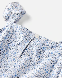 Toddler Organic Cotton Dress Meadow Bloom Print
