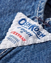 Baby 9M Vintage Dark Wash Denim Overalls from the OshKosh Archive Release