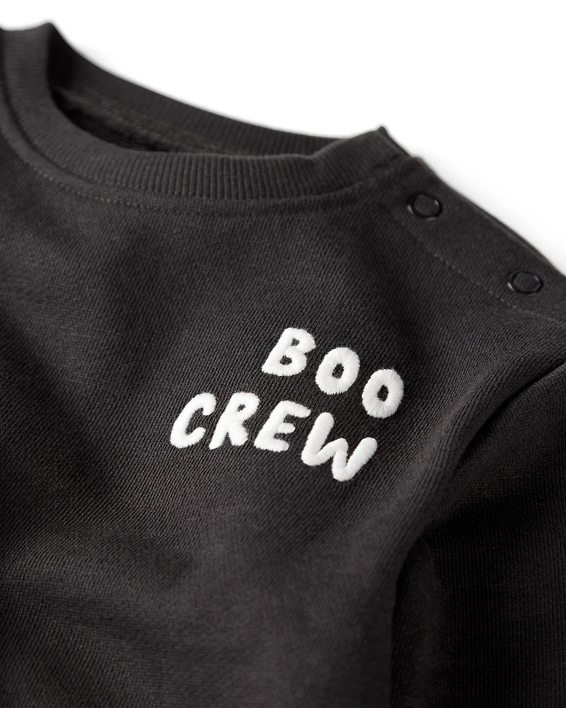 Baby Organic Cotton Boo Crew Bubble