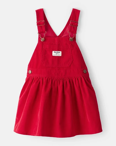 Toddler Girl Corduroy Skirtall - Red