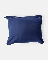 Toddler Packable Hooded Puffer Jacket - Navy Blue