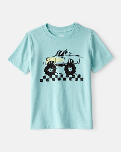 Toddler Boy Monster Truck Short-Sleeve Graphic Tee - Blue