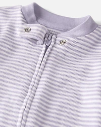 Baby  Organic Cotton Striped Sleep & Play Pajamas