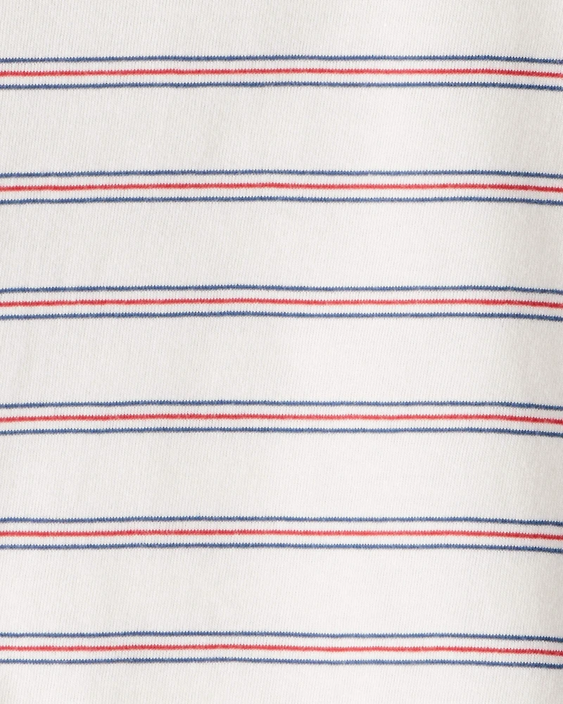 Baby Boy Striped Long-Sleeve Tee - Ivory
