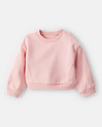 Baby Girl DayDream Fleece Long-Sleeve Pullover Sweatshirt - Pink