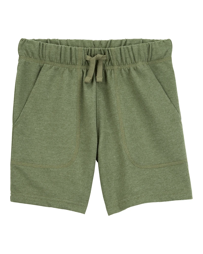 Boys Pull-On French Terry Shorts - Green