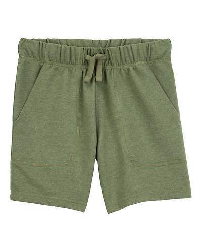 Boys Pull-On French Terry Shorts - Green