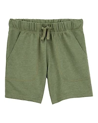 Boys Pull-On French Terry Shorts - Green